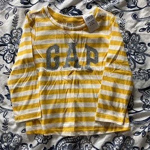 GAP yellow striped shirt NWT